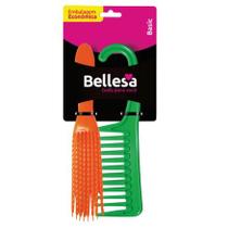 Kit escova cabelo bellesa polvo+pente shower cabide Kit escova cabelo bellesa polvo+pente shower cabide