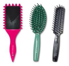 Kit Escova Cabelo Fitagem Onda Cachos Escovas Raquete Vazada