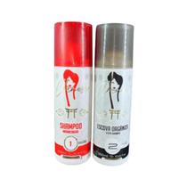 Kit Escova Chinesa Efeito Diamante litro profissional organica liso espelhado progressiva alisamento