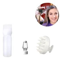 Kit Escova Couro Cabeludo Aplicador Oléo Tintura Capilar