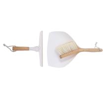 Kit escova de bambu e rodo de pia off-white - Oikos