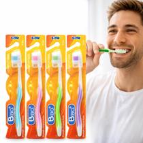 Kit Escova De Dente Cerdas Duras Higiene Bucal Limpeza Dental Econômico 4 Unidades Kit Escova De Dente Cerdas Duras Higiene Bucal Limpeza Dental Econômico 4 Unidades