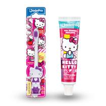Kit Escova de Dente Hello Kitty 3D e Gel Dental Hello Kitty 50Gr