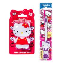 Kit Escova de Dente Hello Kitty 3D e Protetor de Cerdas Hello Kitty