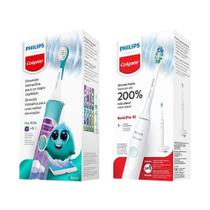Kit Escova de Dentes Elétrica Philips Colgate SonicPro + SonicPro 10