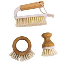 Kit escova de frutas e escova de limpeza off-white 3 pçs - Oikos Kit escova de frutas e escova de limpeza off-white 3 pçs - Oikos