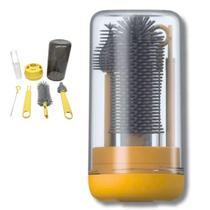 Kit Escova de Limpeza 4 em 1 Mamadeira Garrafa Copo Bebe Criança Higiene Limpeza Passeio Viagem Bolsa Mala Kit Escova de Limpeza 4 em 1 Mamadeira Garrafa Copo Bebe Criança Higiene Limpeza Passeio Viagem Bolsa Mala