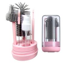 Kit Escova de Limpeza 4 em 1 Mamadeira Garrafa Copo Bebe Criança Limpeza Higiene Bolsa Passeio Viagem Mala Kit Escova de Limpeza 4 em 1 Mamadeira Garrafa Copo Bebe Criança Limpeza Higiene Bolsa Passeio Viagem Mala