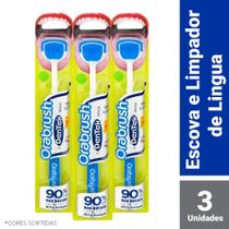 Kit Escova de Língua DenTek Orabrush com 3 unidades Kit Escova de Língua DenTek Orabrush com 3 unidades