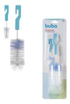 Kit Escova de Mamadeira com Esponja Buba Baby Azul