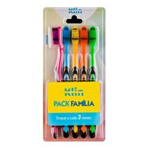 Kit Escova Dental 5 unid Pack Família - Cerdas Macia - Klin