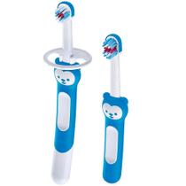 Kit Escova Dental Baby Treinamento Learn to Brush Azul Mam