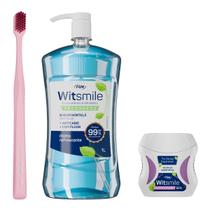 Kit Escova Dental + Fio Dental 50M + Enxaguante Bucal 1L Fgm Kit Escova Dental + Fio Dental 50M + Enxaguante Bucal 1L Fgm