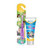 Kit Escova Dental + Gel Dental Powerdent First Mundo Bita Kit Escova Dental + Gel Dental Powerdent First Mundo Bita