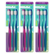 Kit escova dental kess basic plus cerdas médias cód.2564 c/3