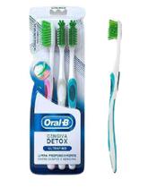 Kit Escova Dental Oral B Detox Ultrafino 3 Unidades