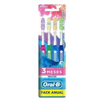 Kit Escova Dental Oral B Indicator Color 35 Com 4 Unidades