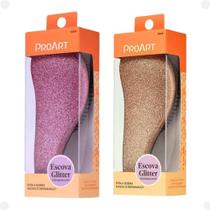 Kit Escova Desembaraçante Proart Glitter Com 2