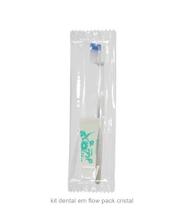 Kit escova e creme dental sachê 7g harus c/ 10 unidades