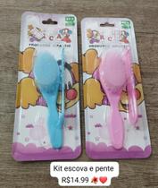 Kit escova e pente