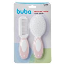 Kit Escova e Pente com Cerdas Macias para Bebê - Buba Kit Escova e Pente com Cerdas Macias para Bebê - Buba