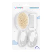Kit Escova E Pente Para Bebê Com Cerdas Naturais - Pimpolho Baby Kit Escova E Pente Para Bebê Com Cerdas Naturais - Pimpolho Baby