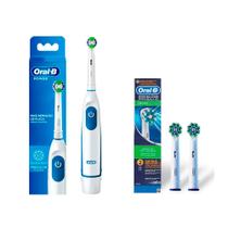 Kit Escova Elétrica Oral B Pró Saúde Power E Refil Para Escova Dental Elétrica Oral-B CrossAction - 2 Unidades Kit Escova Elétrica Oral B Pró Saúde Power E Refil Para Escova Dental Elétrica Oral-B CrossAction - 2 Unidades