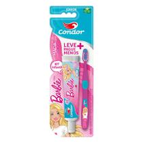Kit Escova + Gel Dental Infantil com Flúor Tutti Frutti Barbie 50g