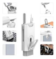 Kit Escova Limpador Teclado Celular Fone De Ouvido 8 Em 1 Multifuncional Portátil Lpf100