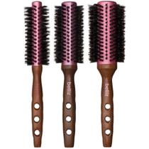 Kit Escova Madeira Profissional Térmica P M G Belliz