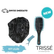Kit Escova Onda Finalizadora Beauty Flash Definição de Cachos Finalização Cabelo Cacheado Crespo