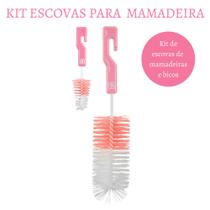 Kit Escova Para Higienização de Mamadeira 2 Peças Menino