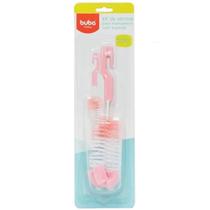 Kit Escova Para Mamadeira Com Esponja Rosa Buba 5415 Kit Escova Para Mamadeira Com Esponja Rosa Buba 5415