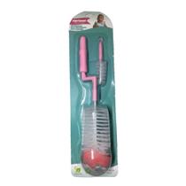 Kit Escova para Mamadeira com Esponja Rosa Siprianni Kit Escova para Mamadeira com Esponja Rosa Siprianni