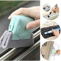 Kit Escova Para Trilho Rodapé Corrediças Canto Fresta C/ Pá Kit Escova Para Trilho Rodapé Corrediças Canto Fresta C/ Pá