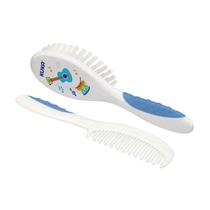 Kit Escova + Pente Infantil Kuka Soft Cor Azul Kit Escova + Pente Infantil Kuka Soft Cor Azul