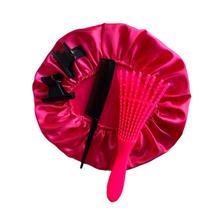 Kit Escova Polvo para Desembaraçar Cabelos com 02 Presilhas e Pente Multiuso Profissional