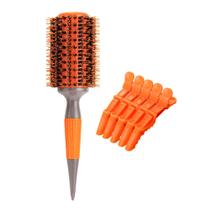 Kit Escova Profissional Elite Pro + Clipe Crocodilo Profissional - ProArt Cor:Laranja 43mm Kit Escova Profissional Elite Pro + Clipe Crocodilo Profissional - ProArt Cor:Laranja 43mm