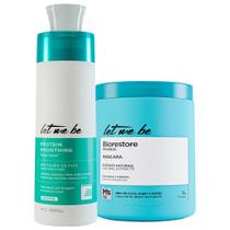 Kit Escova Progressiva 1 L e Biorestore 1kg Let Me Be