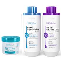 Kit Escova Progressiva 3d Btx Zero Organico Forever Liss