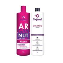 Kit Escova Progressiva Argan Nut + Shampoo Anti-residuo