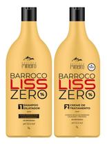 Kit Escova Progressiva Barroco Liss Zero Tratamento Blond 1l