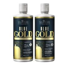 Kit Escova Progressiva BlueGold Salvatore Realinhamento500ml Kit Escova Progressiva BlueGold Salvatore Realinhamento500ml
