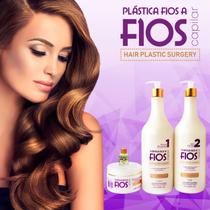 Kit Escova Progressiva Cadiveu Plástica dos Fios Selagem Térmica