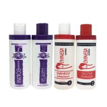 Kit Escova Progressiva Chinesa + Plastica Japonesa 4x300ml