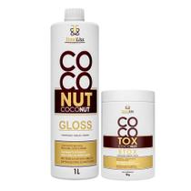Kit Escova Progressiva Coconut + Botox Cocotox Alisamento 100% Kit Escova Progressiva Coconut + Botox Cocotox Alisamento 100%