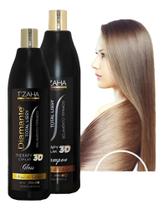 Kit Escova Progressiva Diamante 3d Tzaha Profissional Alisamento Definitivo