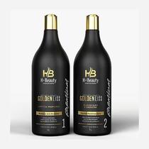 Kit Escova Progressiva Golden Liss Sem Formol HBeauty 1l