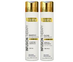 Kit Escova Progressiva Infusion Therapy Toplife Profissional 2x300ml Kit Escova Progressiva Infusion Therapy Toplife Profissional 2x300ml