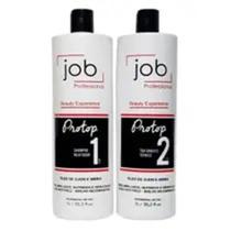 Kit Escova Progressiva Job Hair Profissional 2x1000ml Kit Escova Progressiva Job Hair Profissional 2x1000ml
